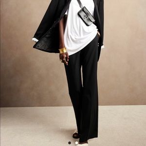 NWT Banana Republic Black Logan Trouser - Size 0